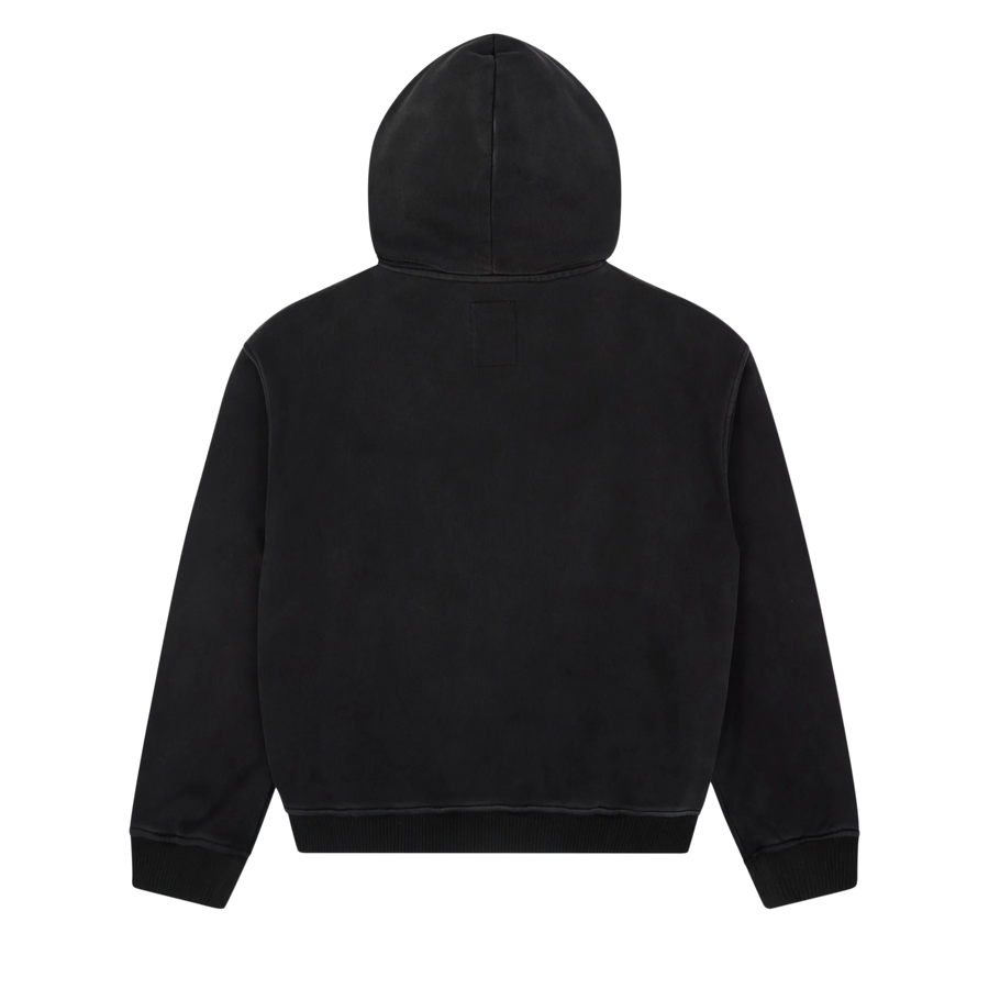 Kidsuper Patchwork Face Heavyweight Zip Up Hoodie Black