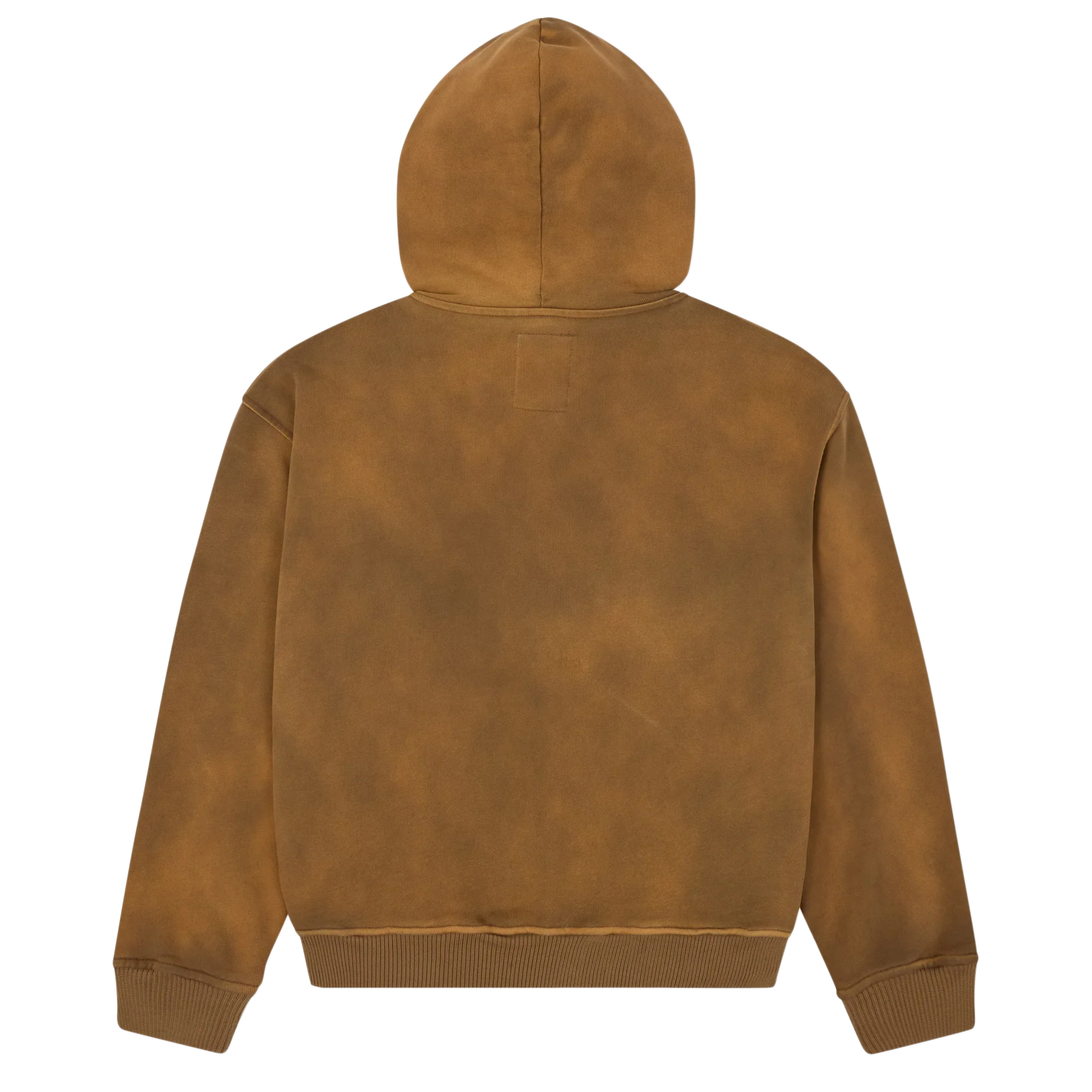 Kidsuper Patchwork Face Heavyweight Zip Up Hoodie Dark Brown