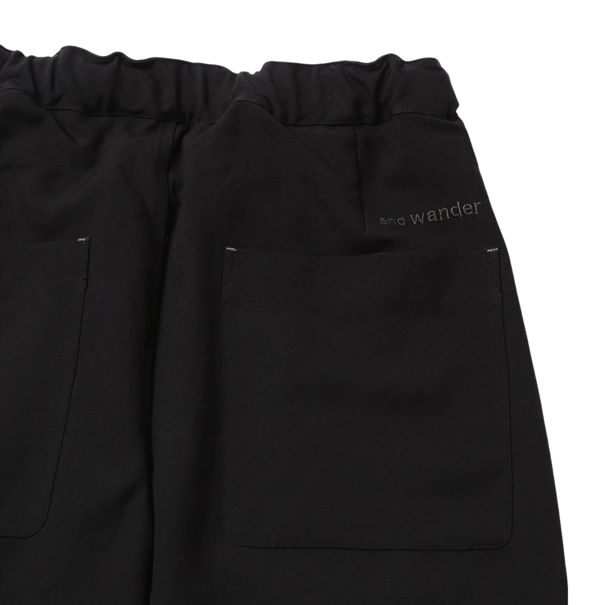 and wander PE Melange Twill Pants Black