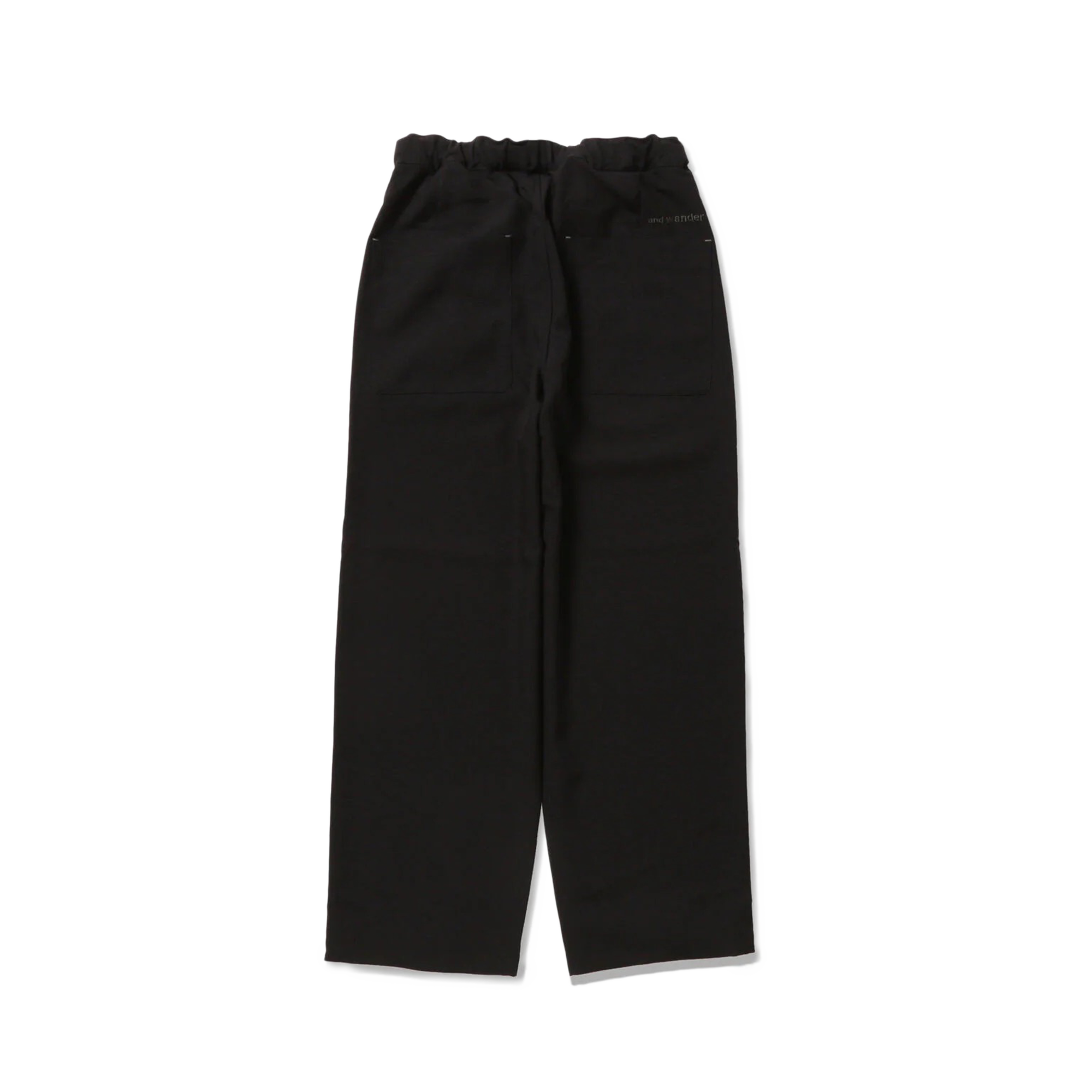 and wander PE Melange Twill Pants Black