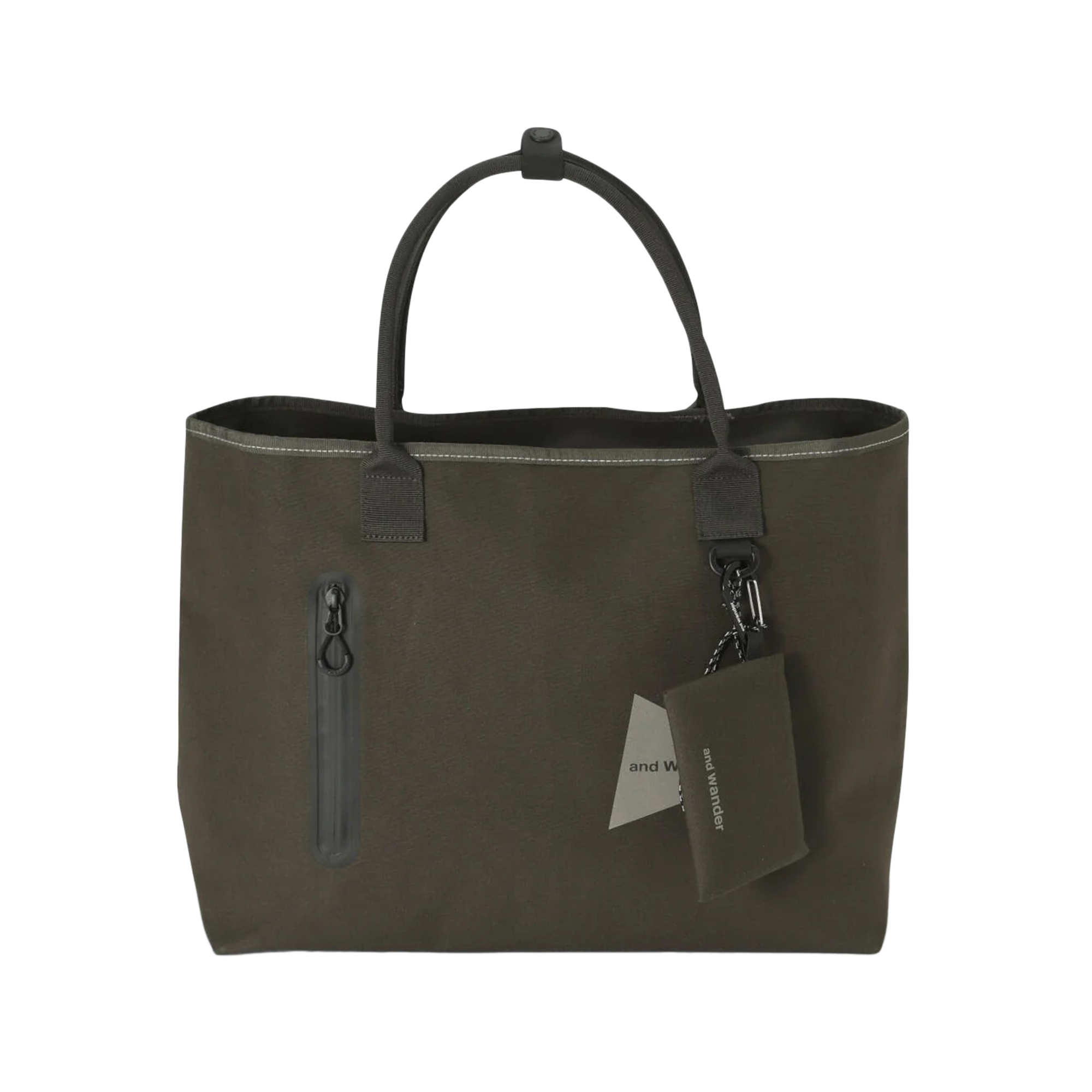 and wander PE/CO Tote Bag D.Khaki