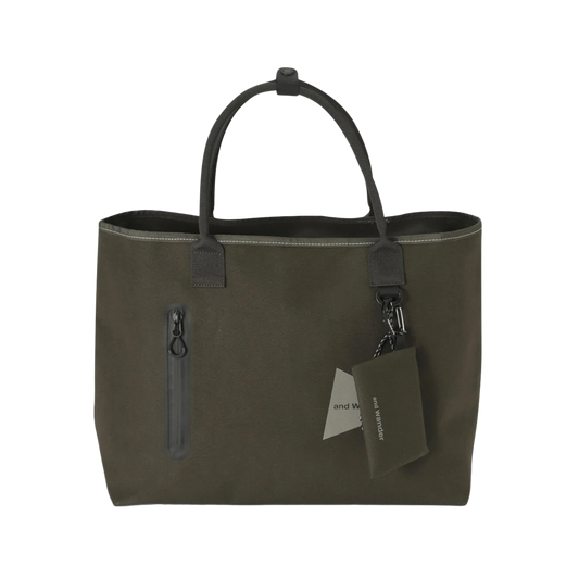 and wander PE/CO Tote Bag D.Khaki