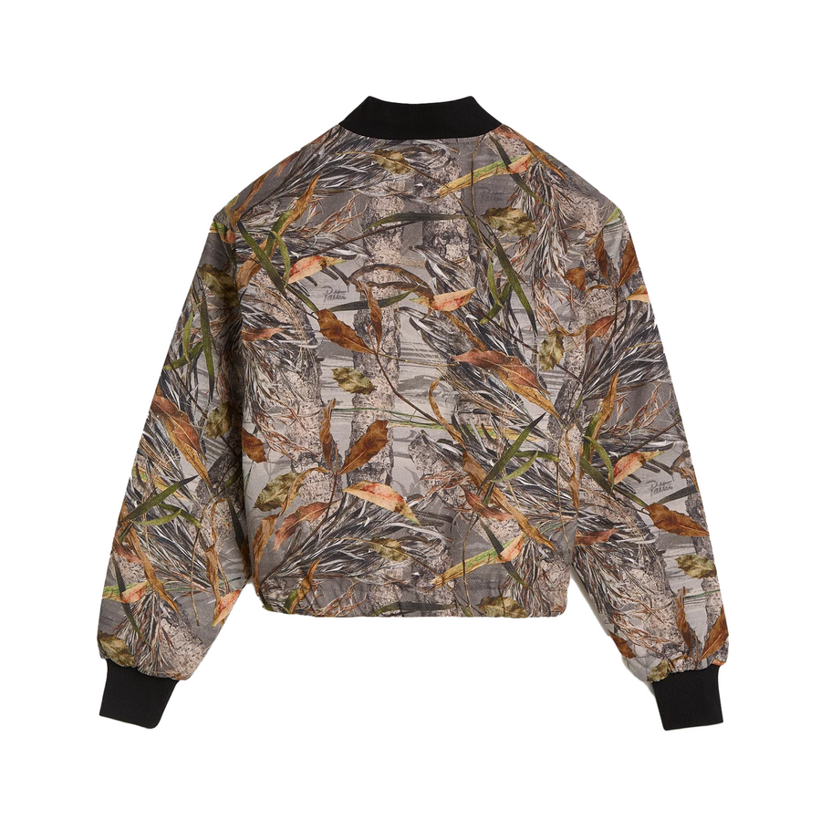 Patta Nature Print Reversible Canvas Bomber Jacket