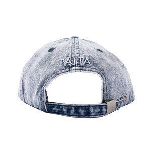 Patta Acid Wash Sports Cap Blue Denim