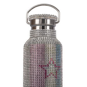Collina Strada Rhinestone Water Bottle Star Stripe Multi