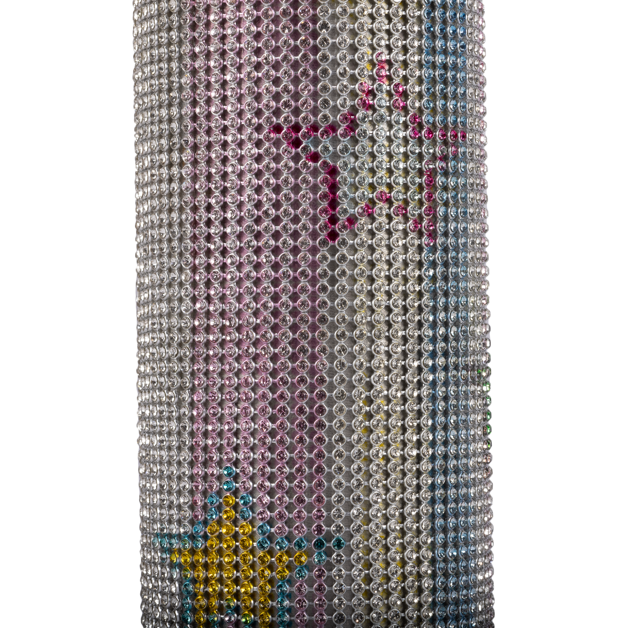 Collina Strada Rhinestone Water Bottle Star Stripe Multi