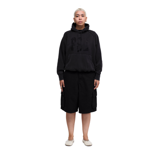Pseushi Cotton Ripstop Cargo Shorts Black