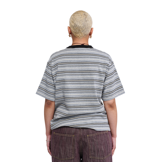 Pseushi Knitted Stripes T-Shirt