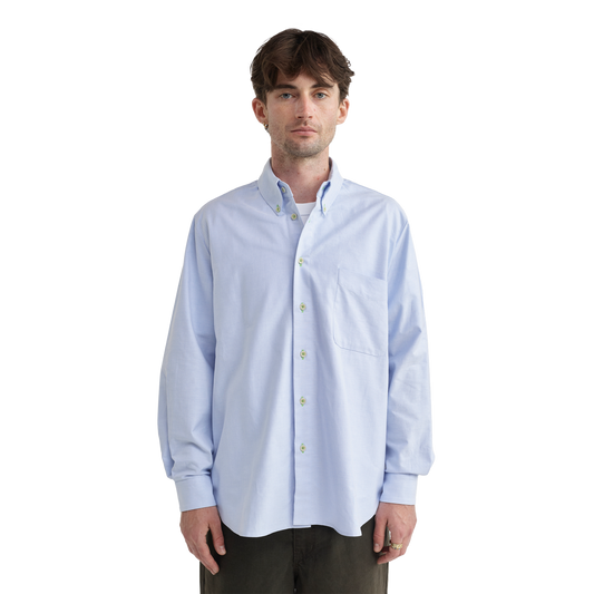 Pseushi Long Sleeve Button-down Oxford Shirt