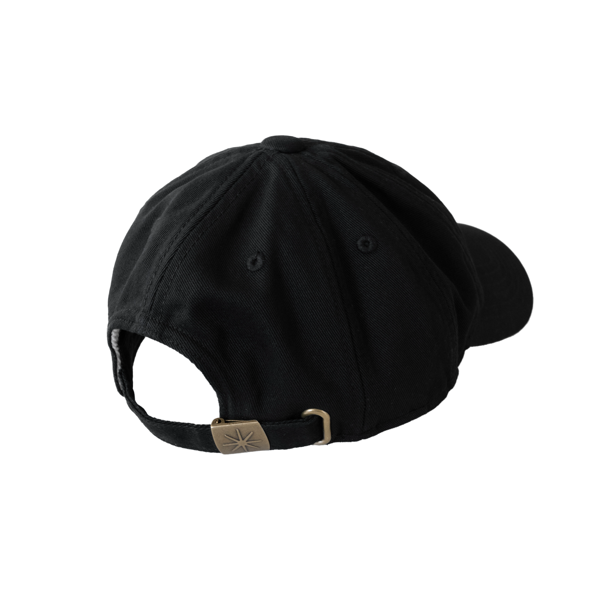 Pseushi Washed Twill Baseball Cap Black