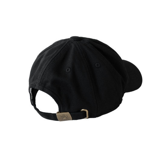 Pseushi Washed Twill Baseball Cap Black