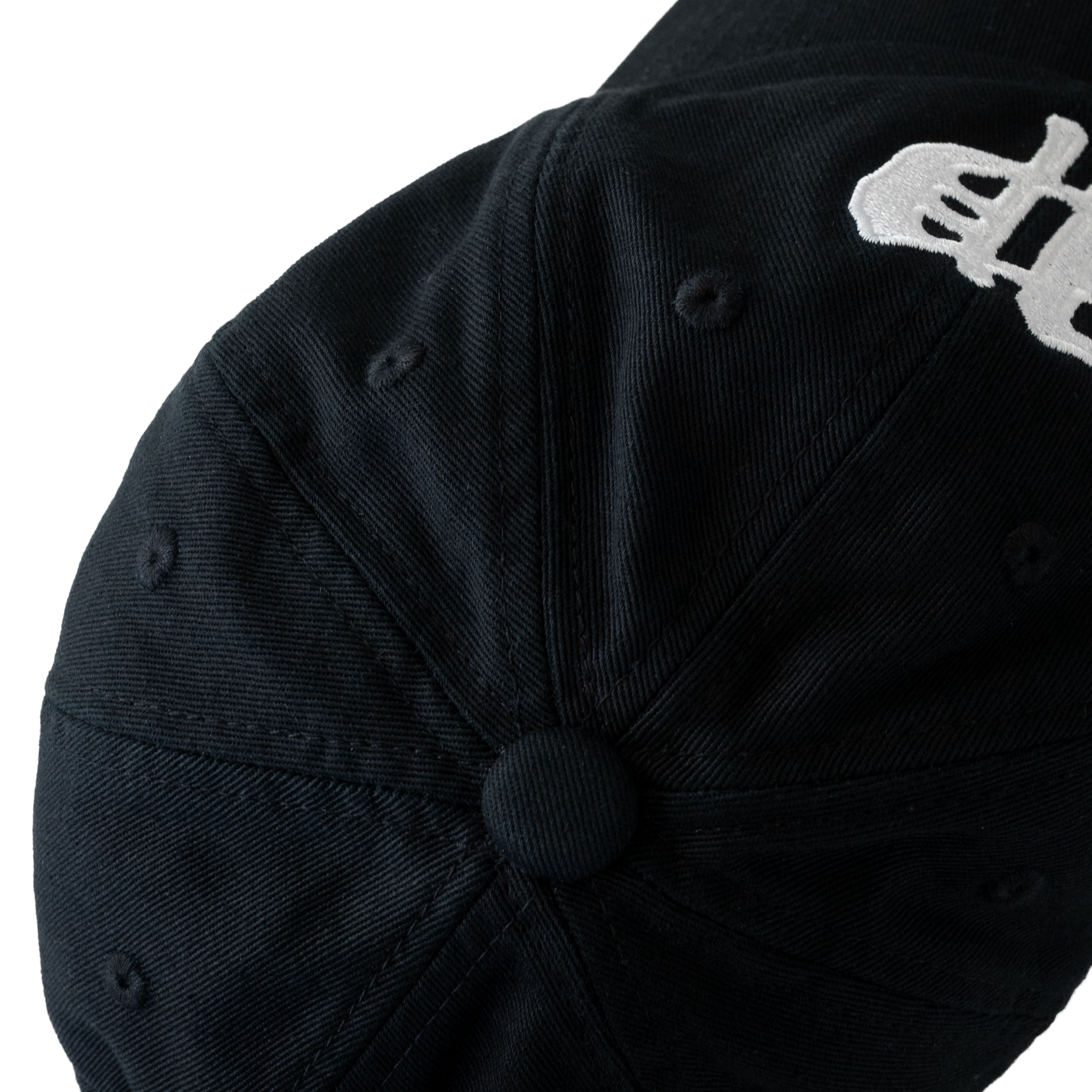 Pseushi Washed Twill Baseball Cap Black