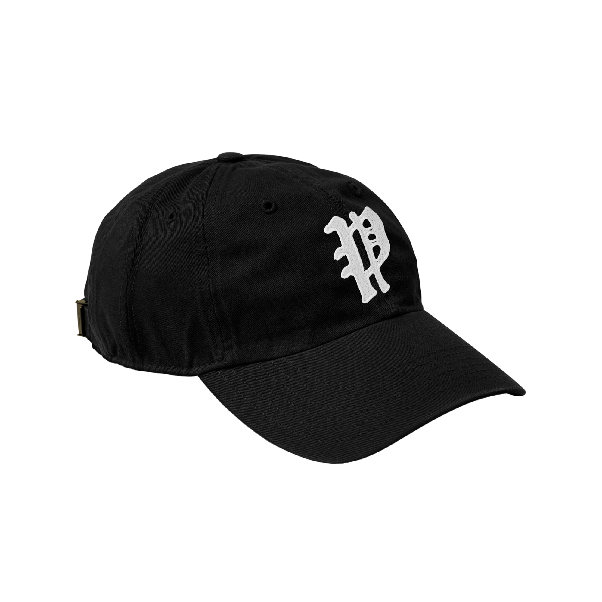 Pseushi Washed Twill Baseball Cap Black