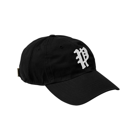 Pseushi Washed Twill Baseball Cap Black