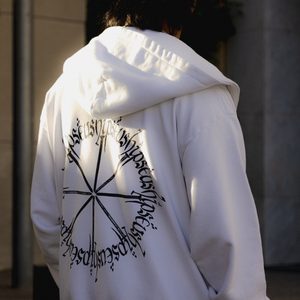 Pseushi Sermon Zip Hoodie White