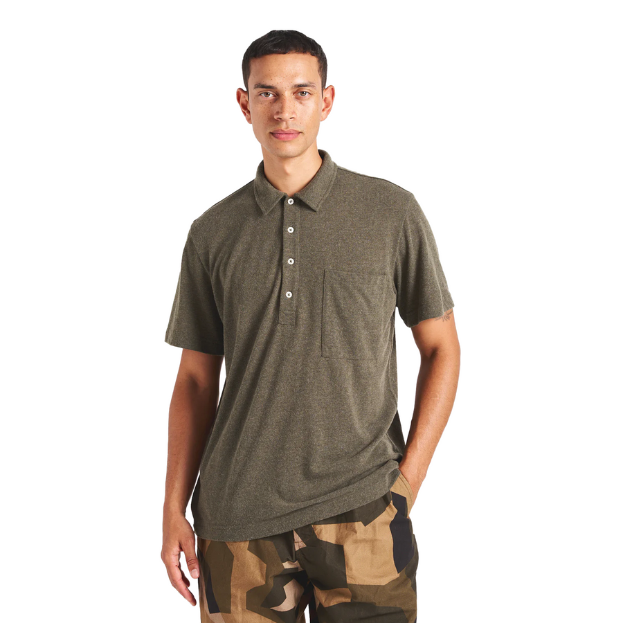 Universal Works Pullover Ss Shirt Olive