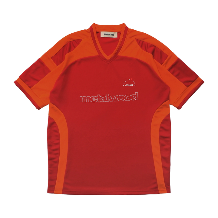 Metalwood Paneled Jersey Red/Orange