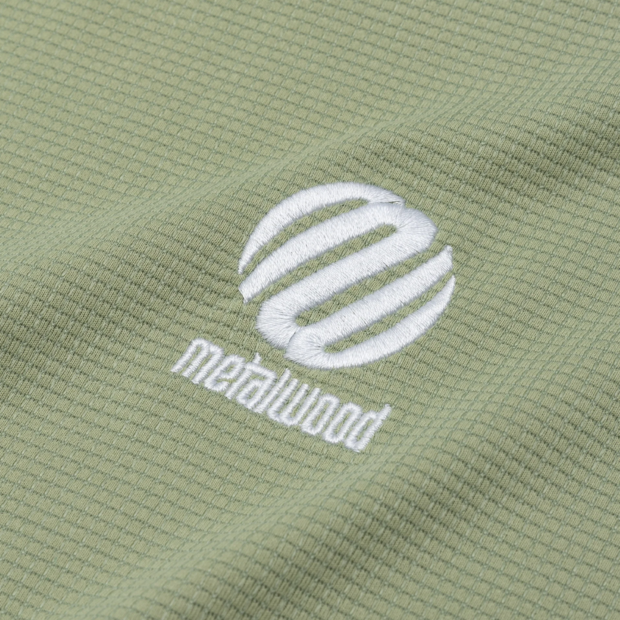 Metalwood Paneled Poly Top Mint