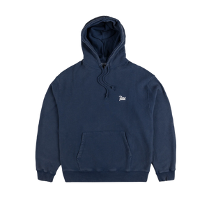 Patta Classic Acid Washed Hooded Sweater Estate Blue