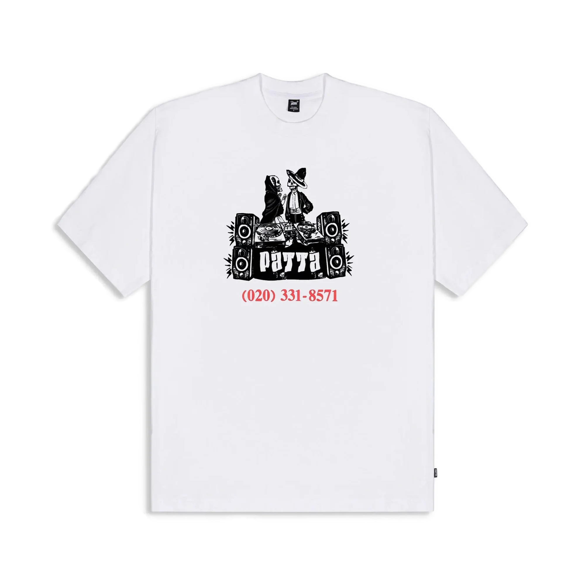 Patta DJ Skully T-Shirt White