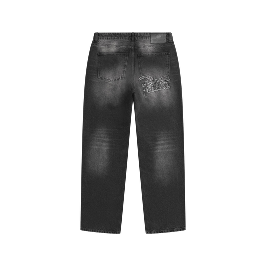 Patta Dark Dirty Whiskers Baggy Denim Pants Black