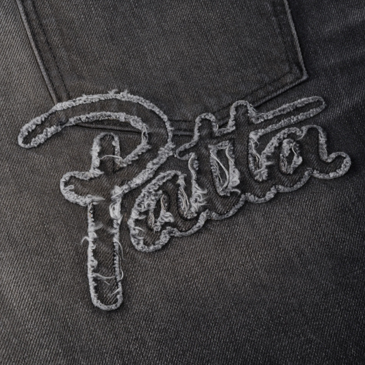 Patta Dark Dirty Whiskers Baggy Denim Pants Black