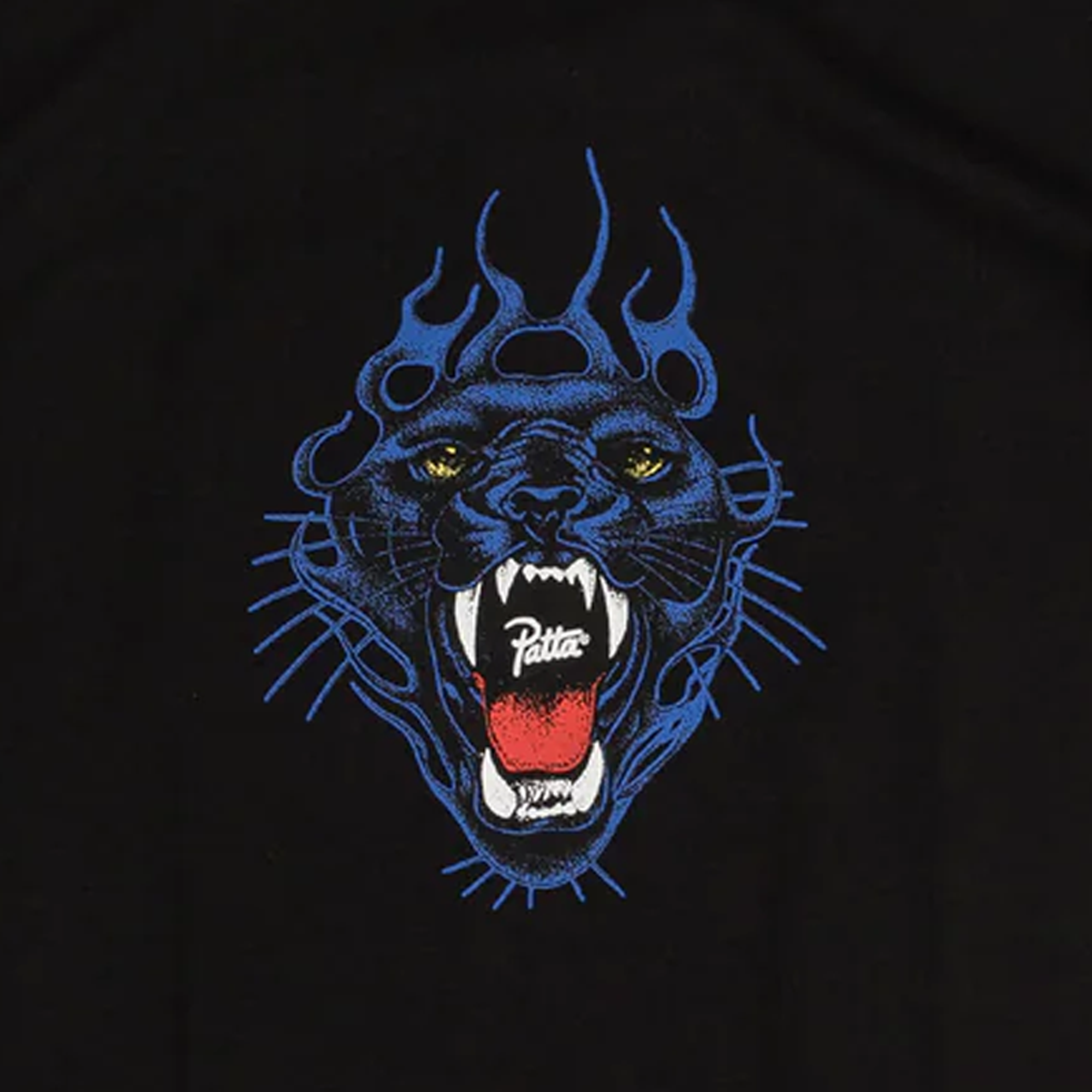 Patta Fire Panther T-Shirt Black