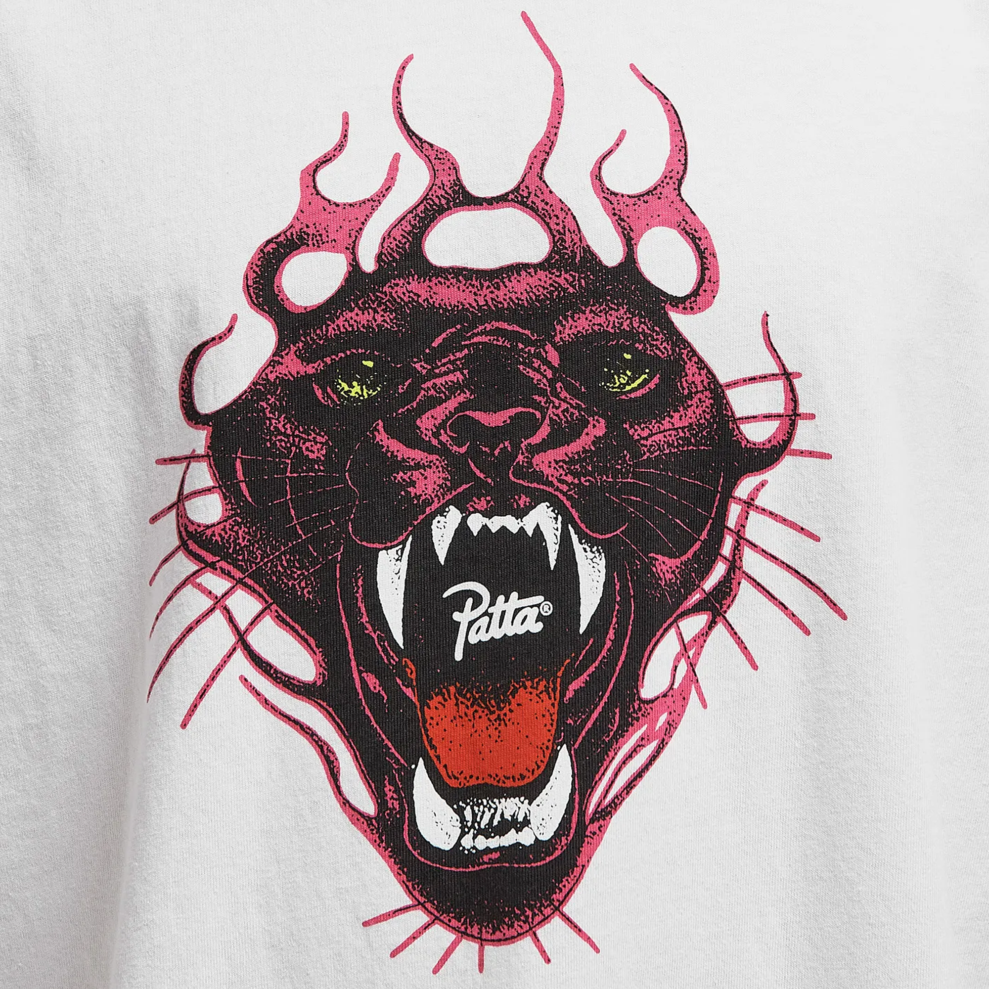 Patta Fire Panther T-Shirt White