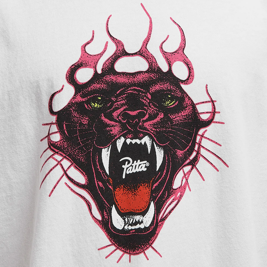 Patta Fire Panther T-Shirt White