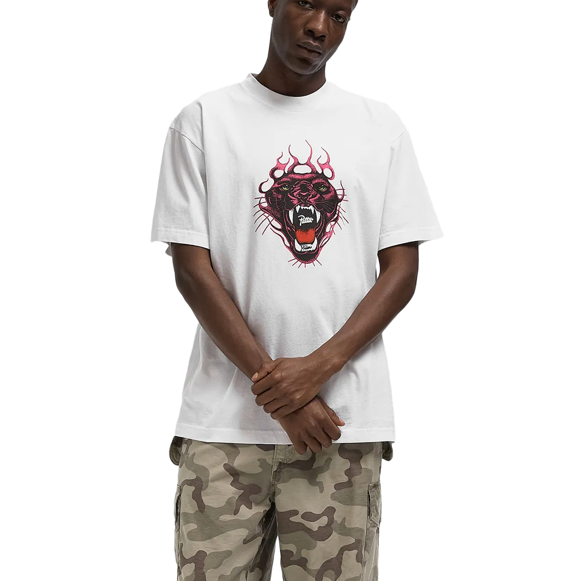 Patta Fire Panther T-Shirt White
