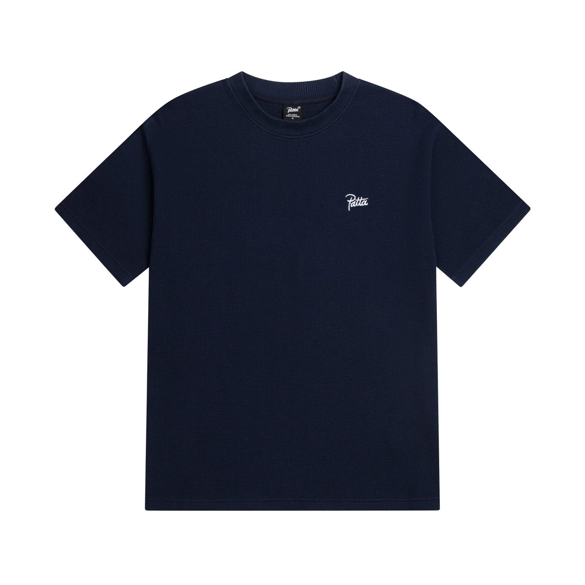 Patta Waffle Script Logo T-Shirt Black Iris