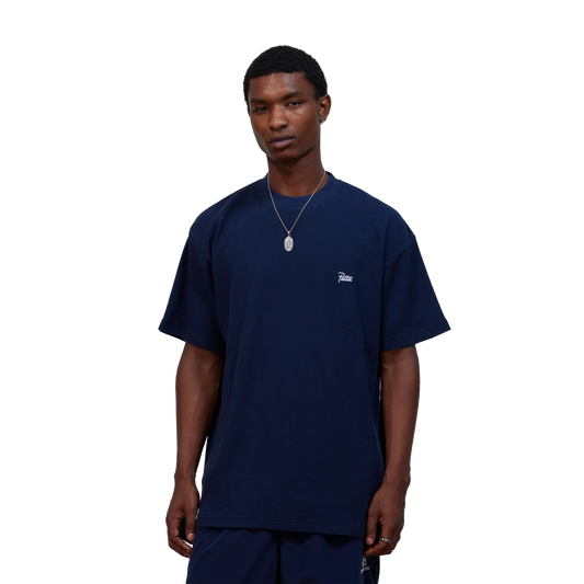 Patta Waffle Script Logo T-Shirt Black Iris