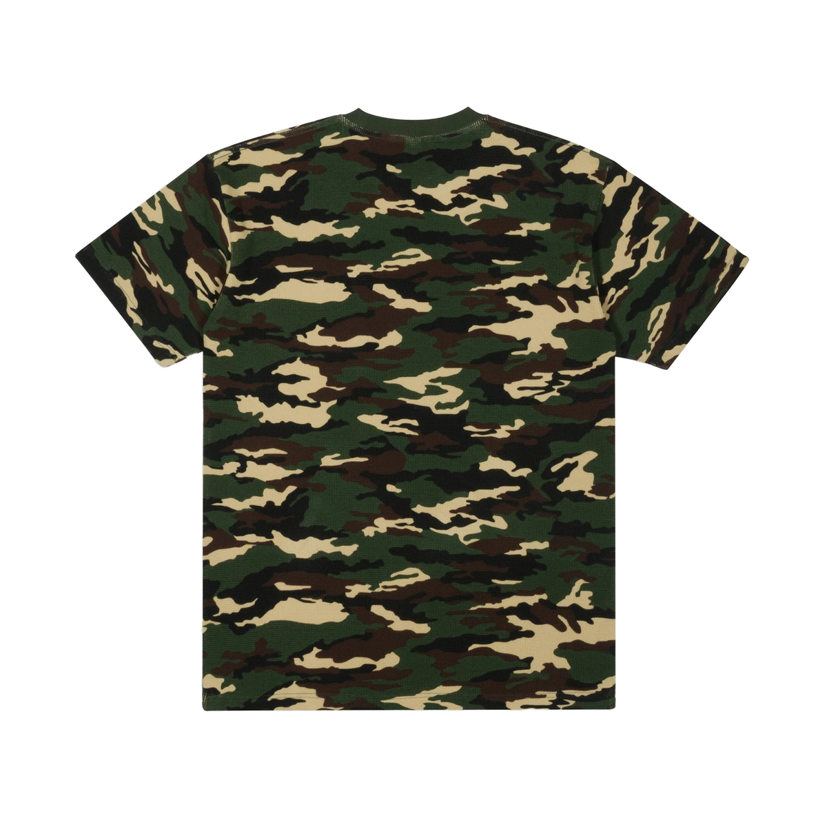 Patta Waffle Script Logo T-Shirt Woodland Camo