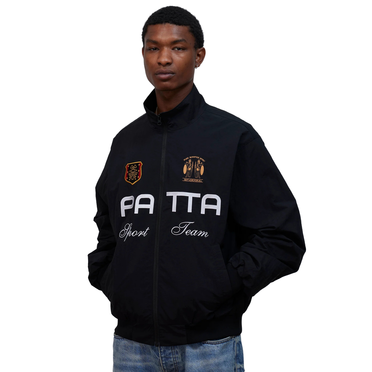 Patta Racing Team Track Jacket Black