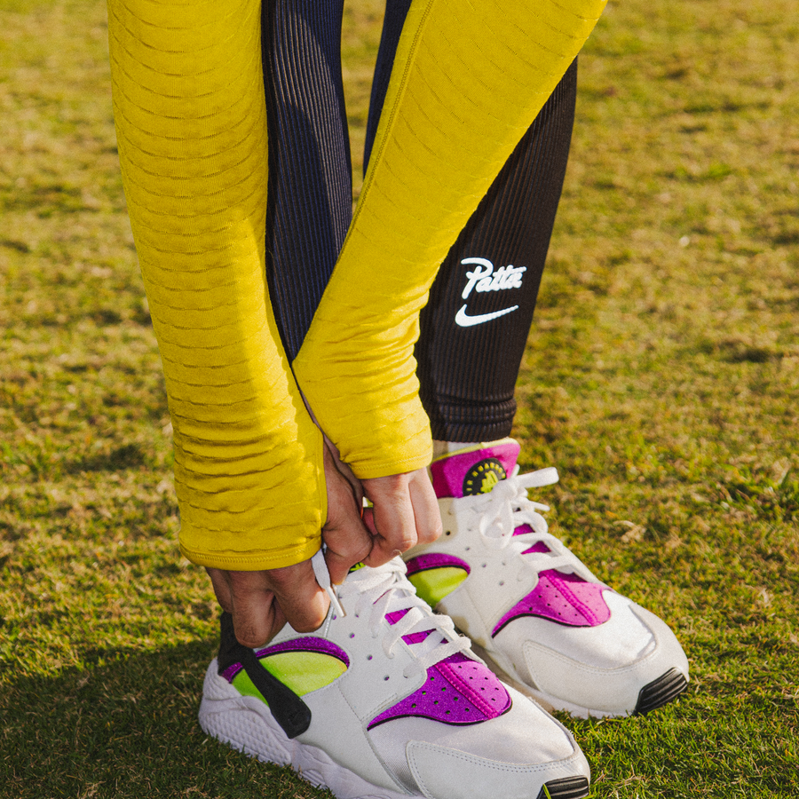 Neon yellow nike half zip sales