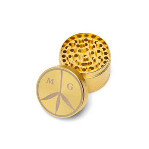 Mister Green Peace Logo Grinder Gold