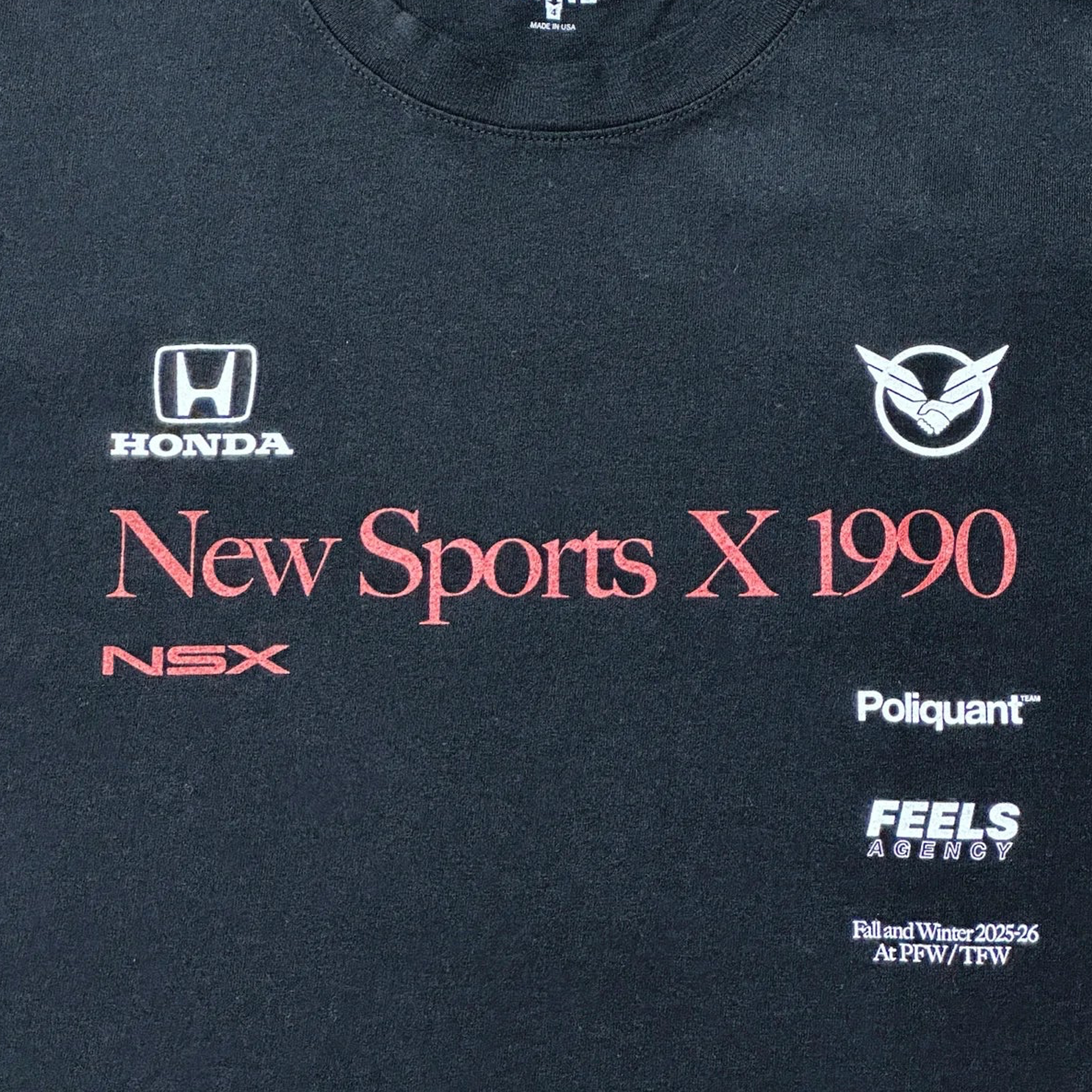 Poliquant The New Sports x 1990 L/S Tee Limited Edition Black