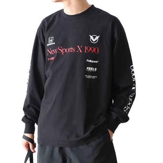 Poliquant The New Sports x 1990 L/S Tee Limited Edition Black