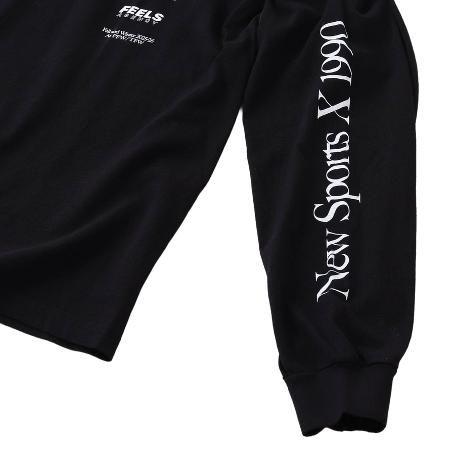 Poliquant The New Sports x 1990 L/S Tee Limited Edition Black