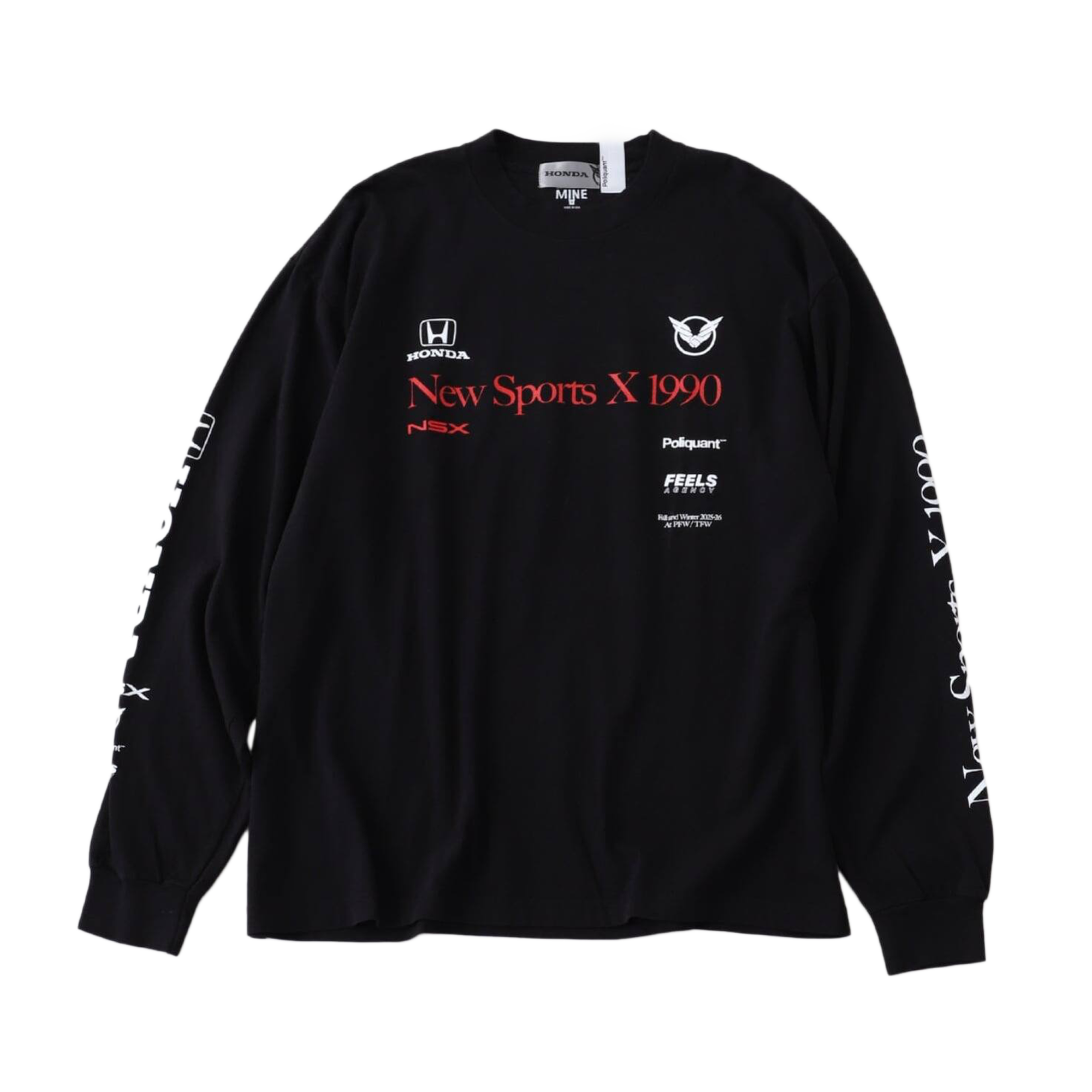 Poliquant The New Sports x 1990 L/S Tee Limited Edition Black
