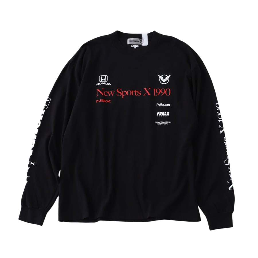 Poliquant The New Sports x 1990 L/S Tee Limited Edition Black