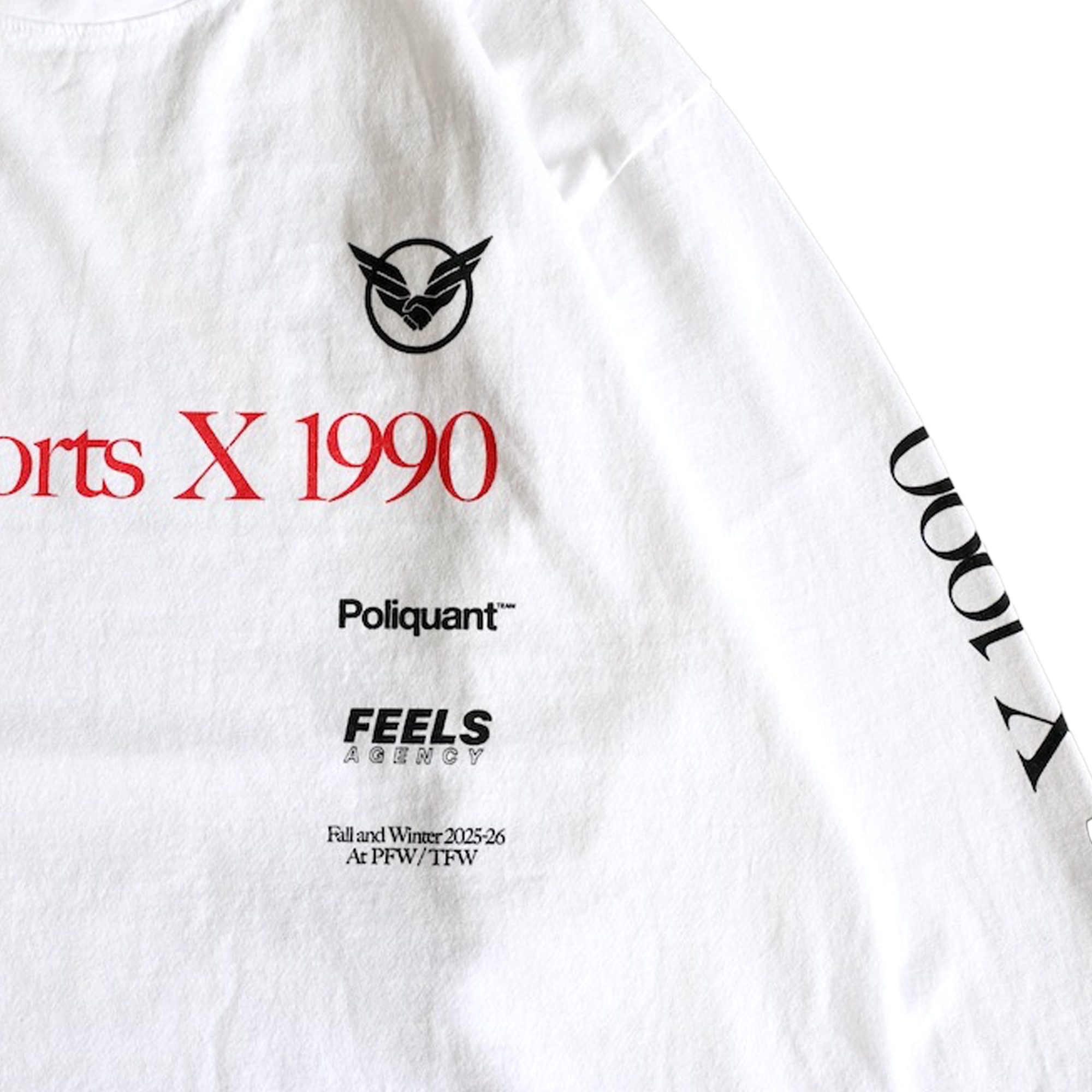 Poliquant The New Sports x 1990 L/S Tee Limited Edition White