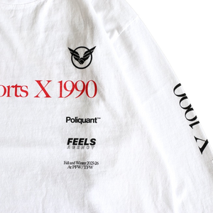Poliquant The New Sports x 1990 L/S Tee Limited Edition White