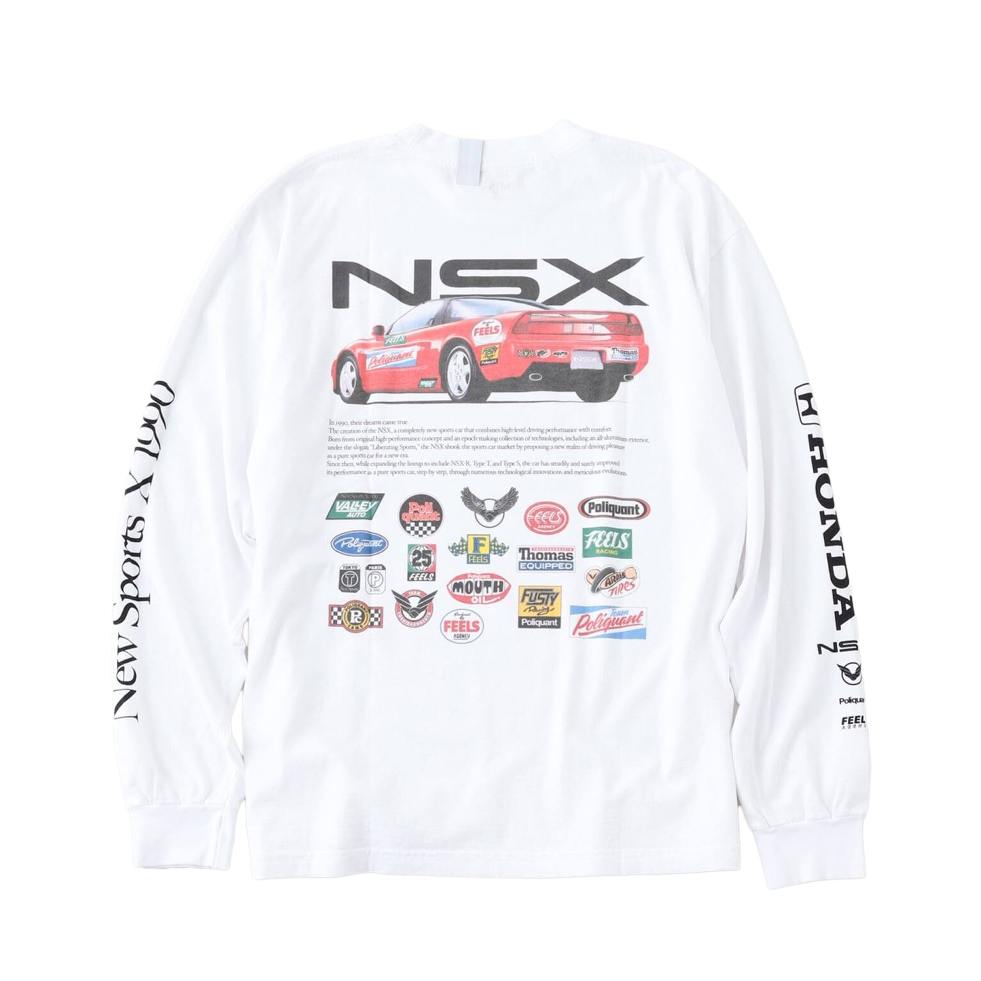 Poliquant The New Sports x 1990 L/S Tee Limited Edition White