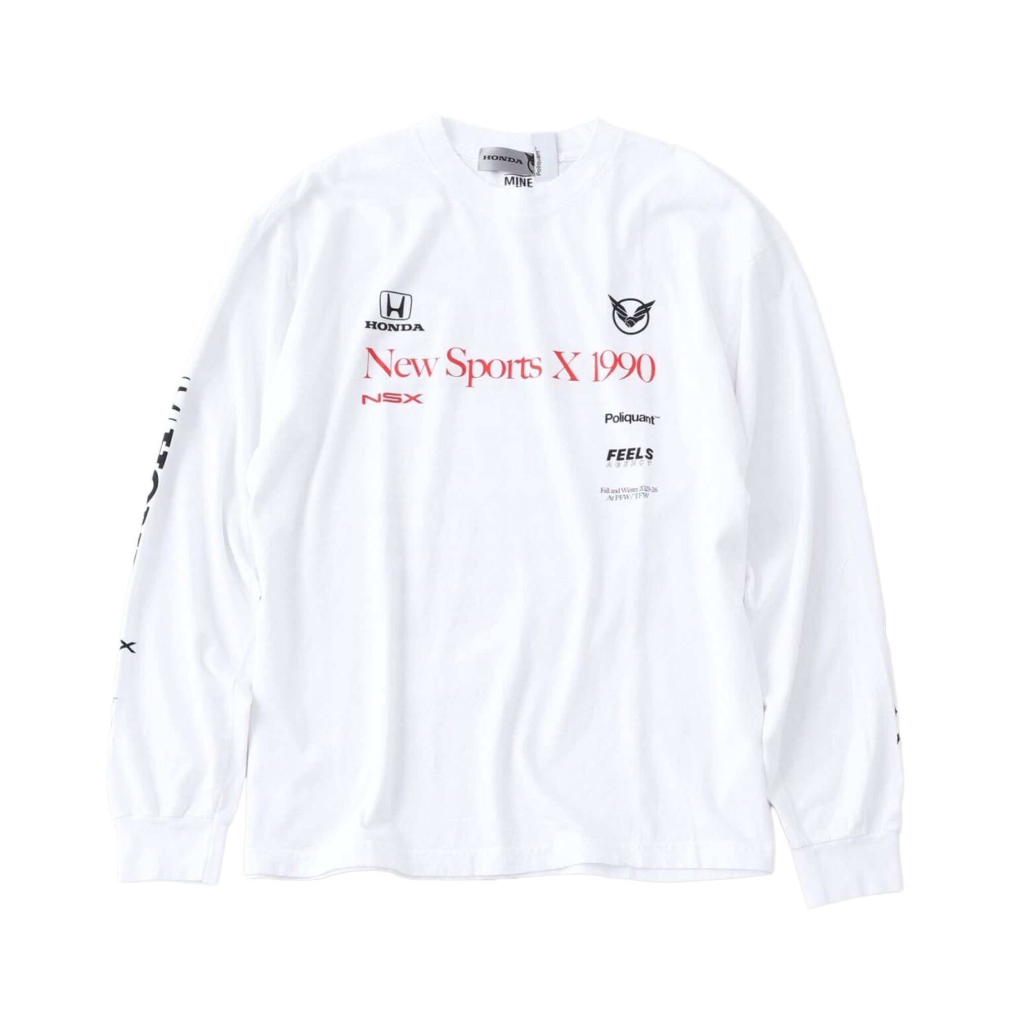 Poliquant The New Sports x 1990 L/S Tee Limited Edition White