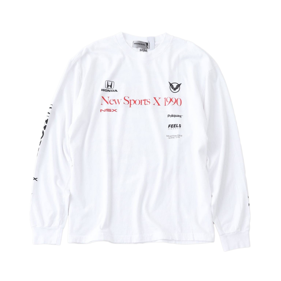 Poliquant The New Sports x 1990 L/S Tee Limited Edition White