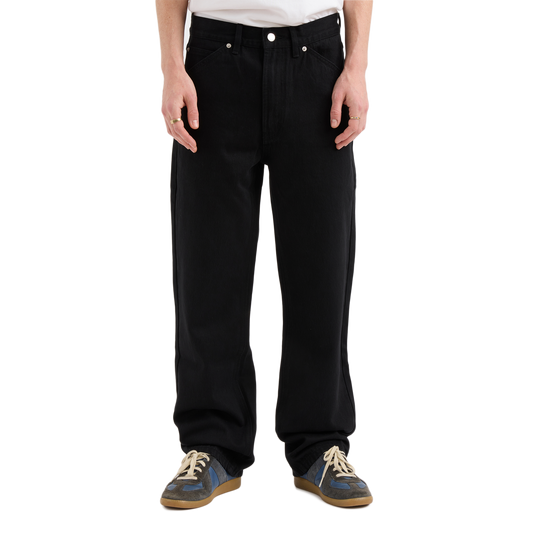 Pseushi Standard Cut Rinse Wash Black Denim