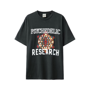 CRTFD Psychedelic Research T-Shirt Vintage Black