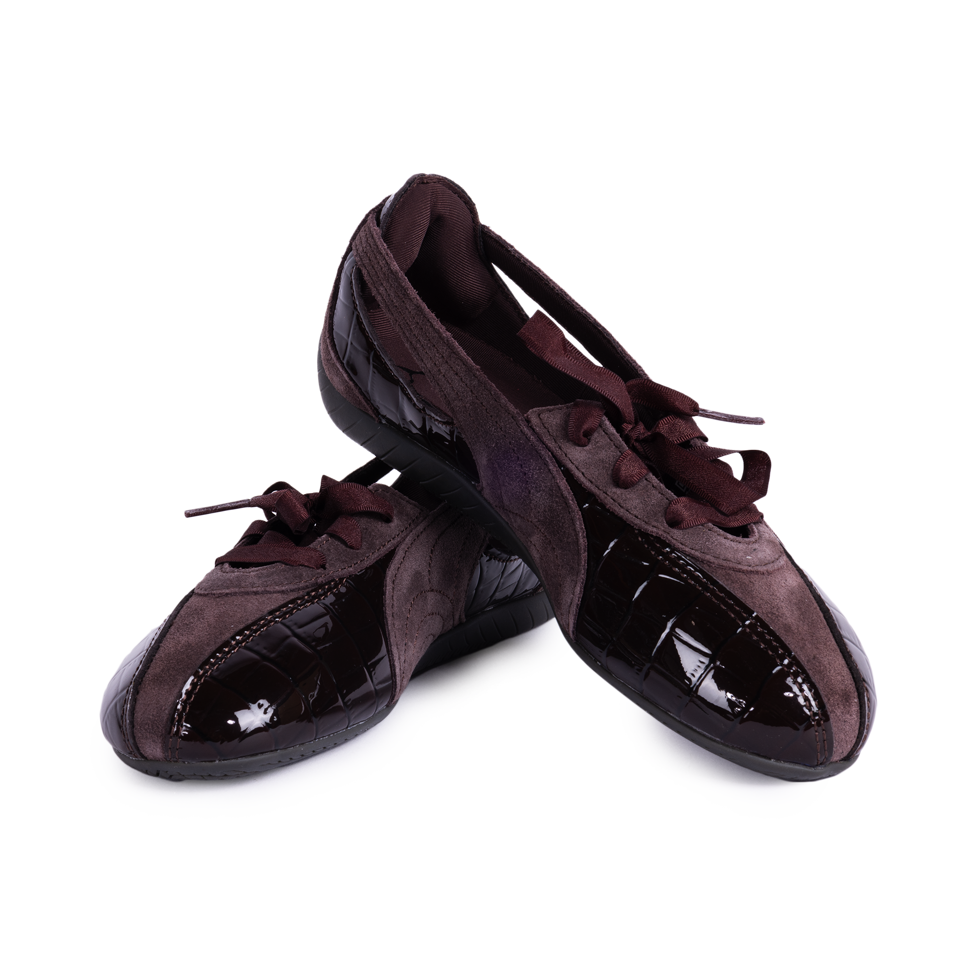 Puma Women's Speedcat Ballet Nova Croc Chocolate Fondue/Gum 40881301