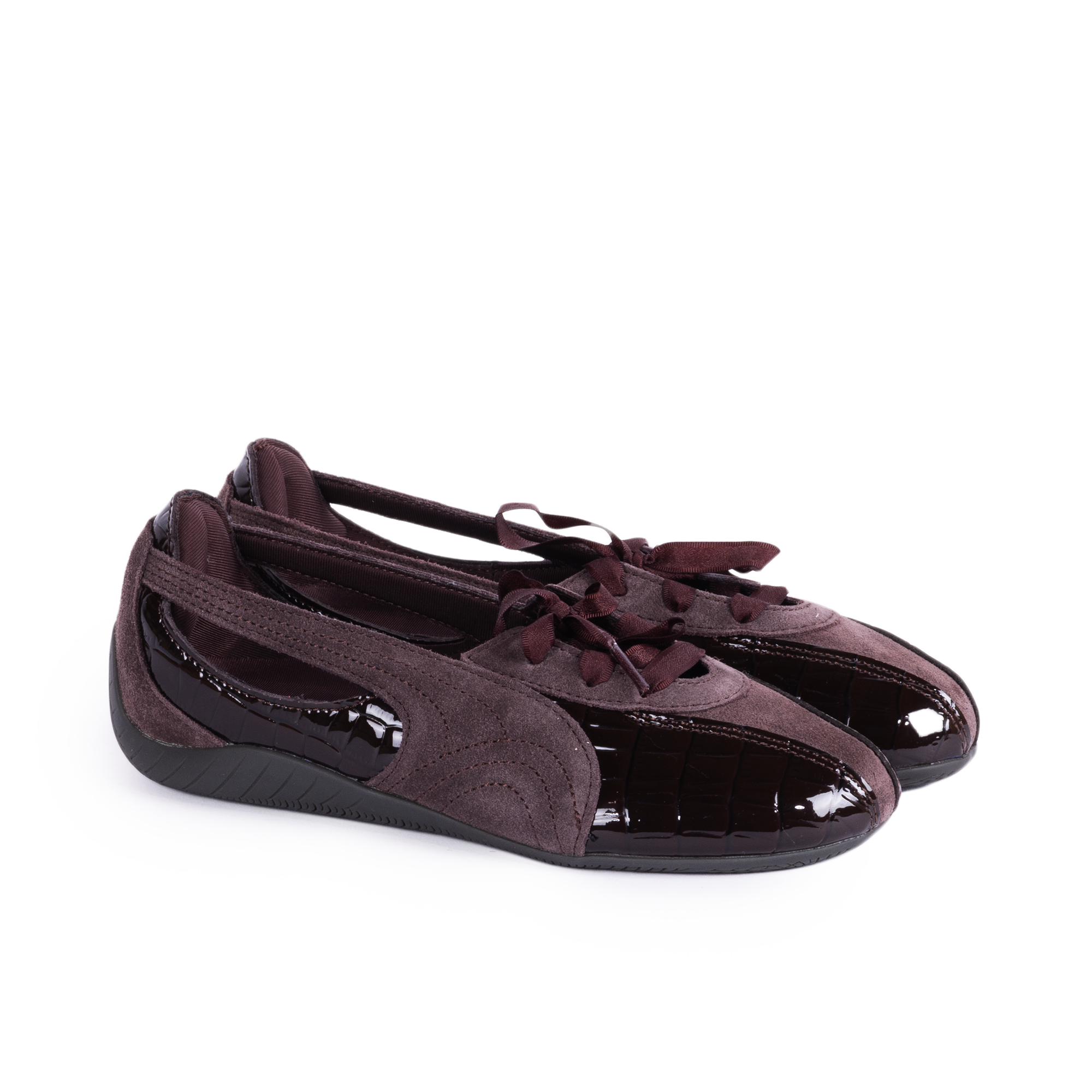 Puma Women's Speedcat Ballet Nova Croc Chocolate Fondue/Gum 40881301